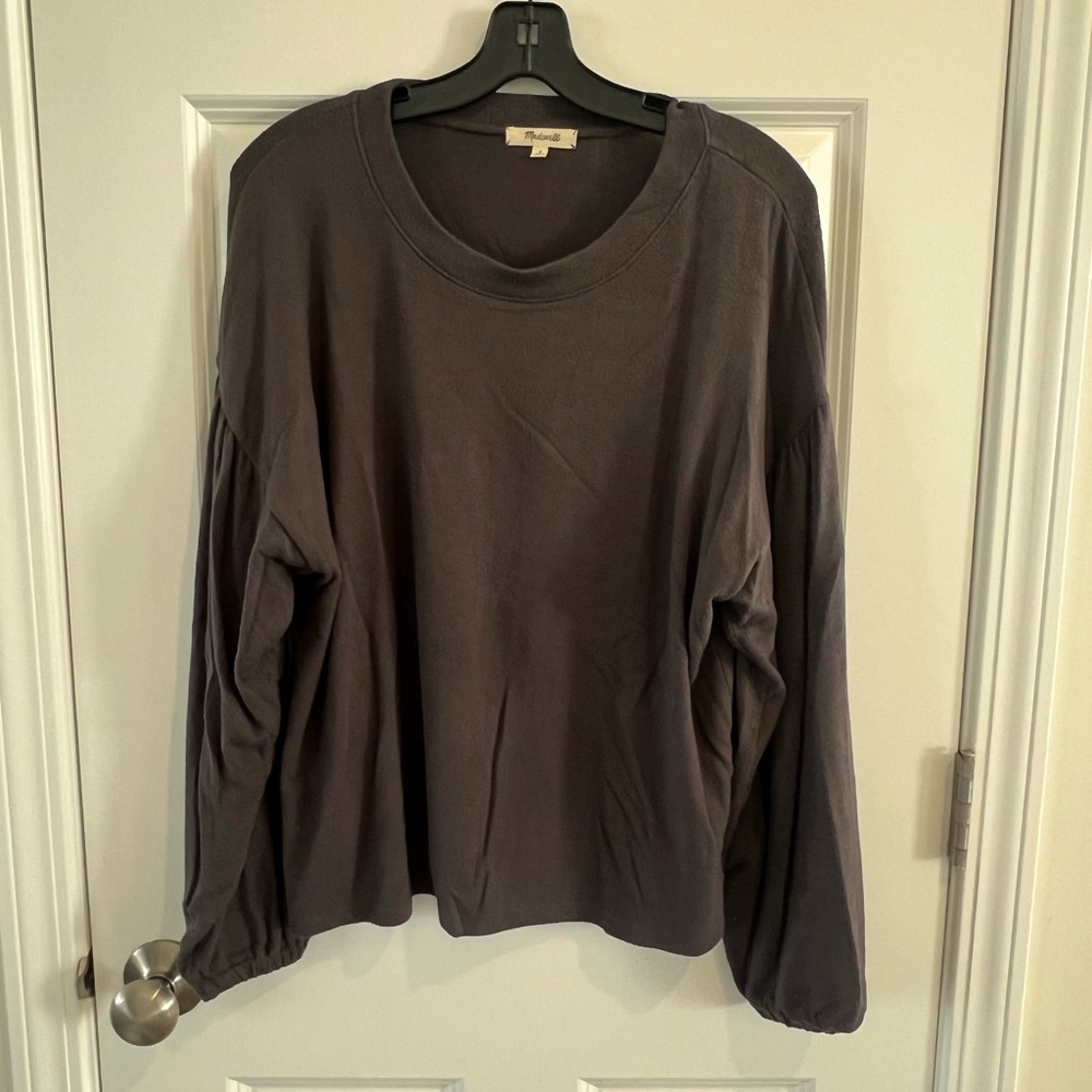 Madewell Charcoal Long Sleeve Top